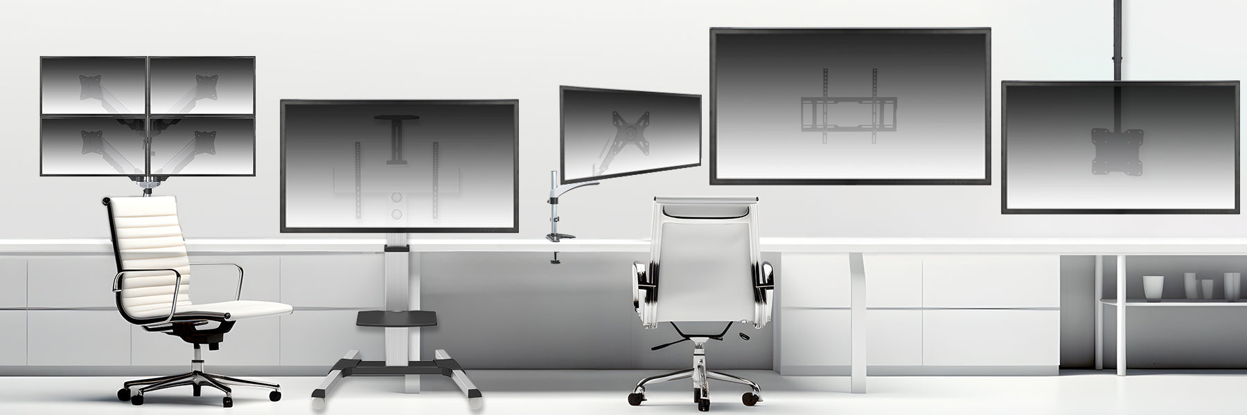 JAPANNEXT アーム モニタースタンド 壁掛け金具 天吊金具