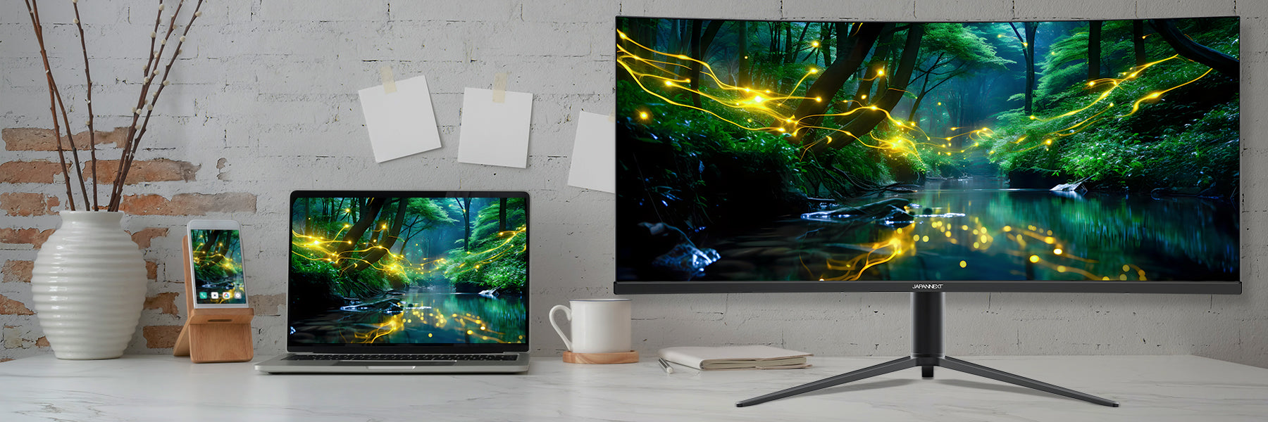 JAPANNEXT デスクワークモニター 紹介ページ