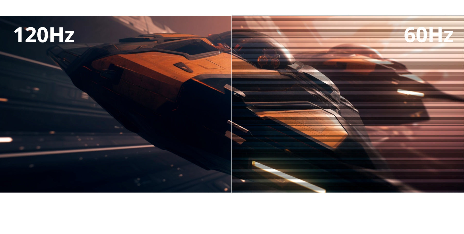 高速リフレッシュレート:120Hz