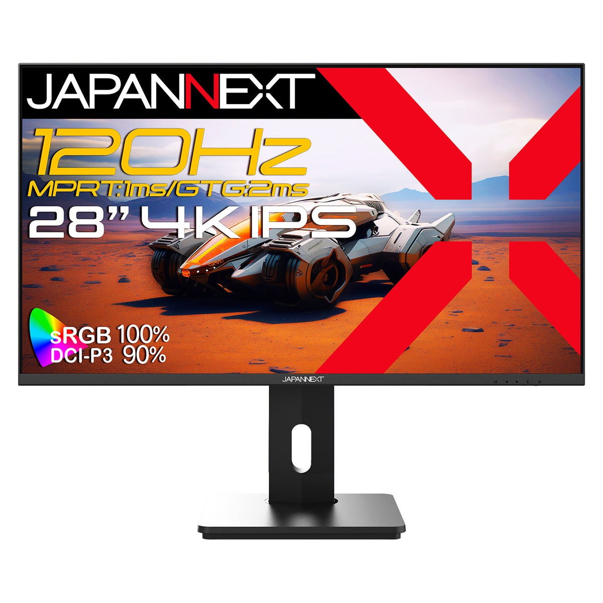 JAPANNEXT 28インチ IPSパネル搭載 120Hz/1ms(MPRT)対応 4K(3840x2160 