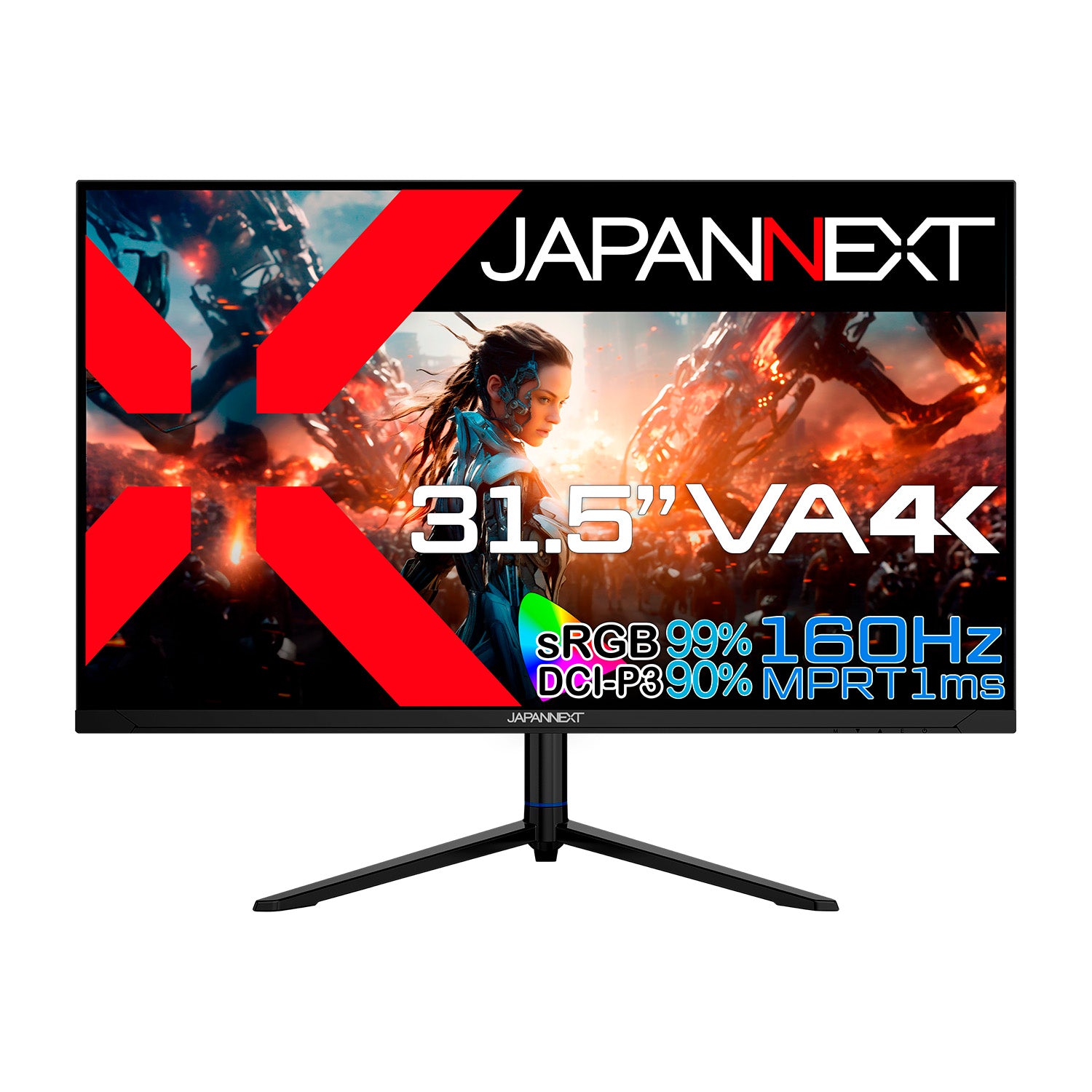 JAPANNEXT 31.5インチ VAパネル搭載 160Hz対応 4K(3840x2160)解像度 
