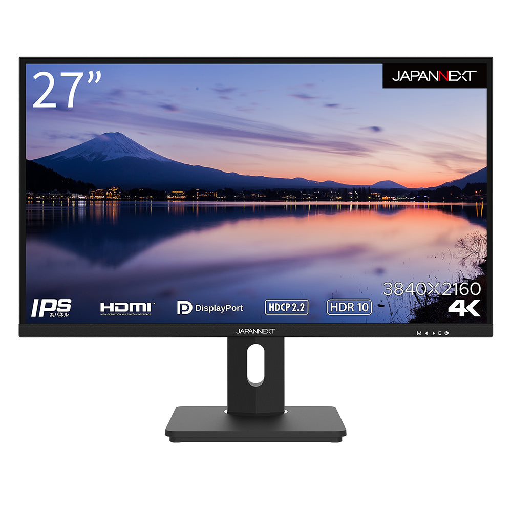 JAPANNEXTモニター 4K/27型/IPS/HDR/非光沢-