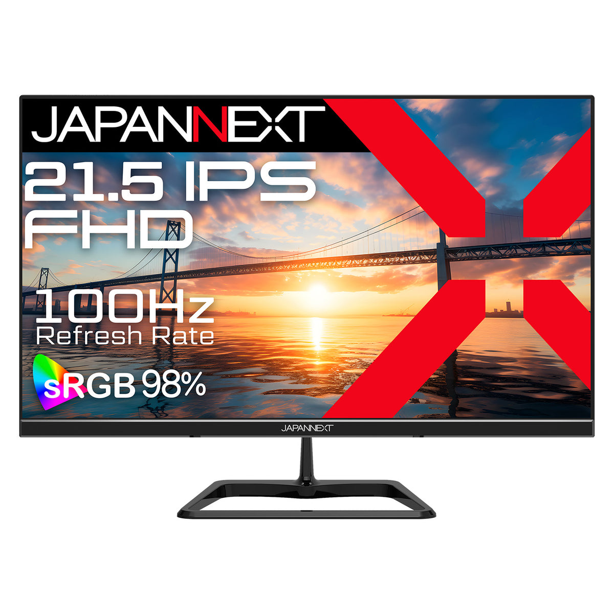 JAPANNEXT 21.5インチ IPSパネル搭載 フルHD(1920x1080)解像度 液晶 