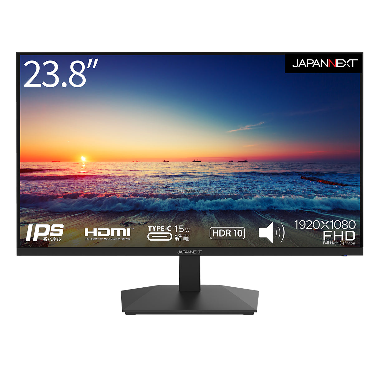 JAPANNEXT 23.8インチIPSパネル搭載 フルHD液晶モニター JN-IPS238FHDR 