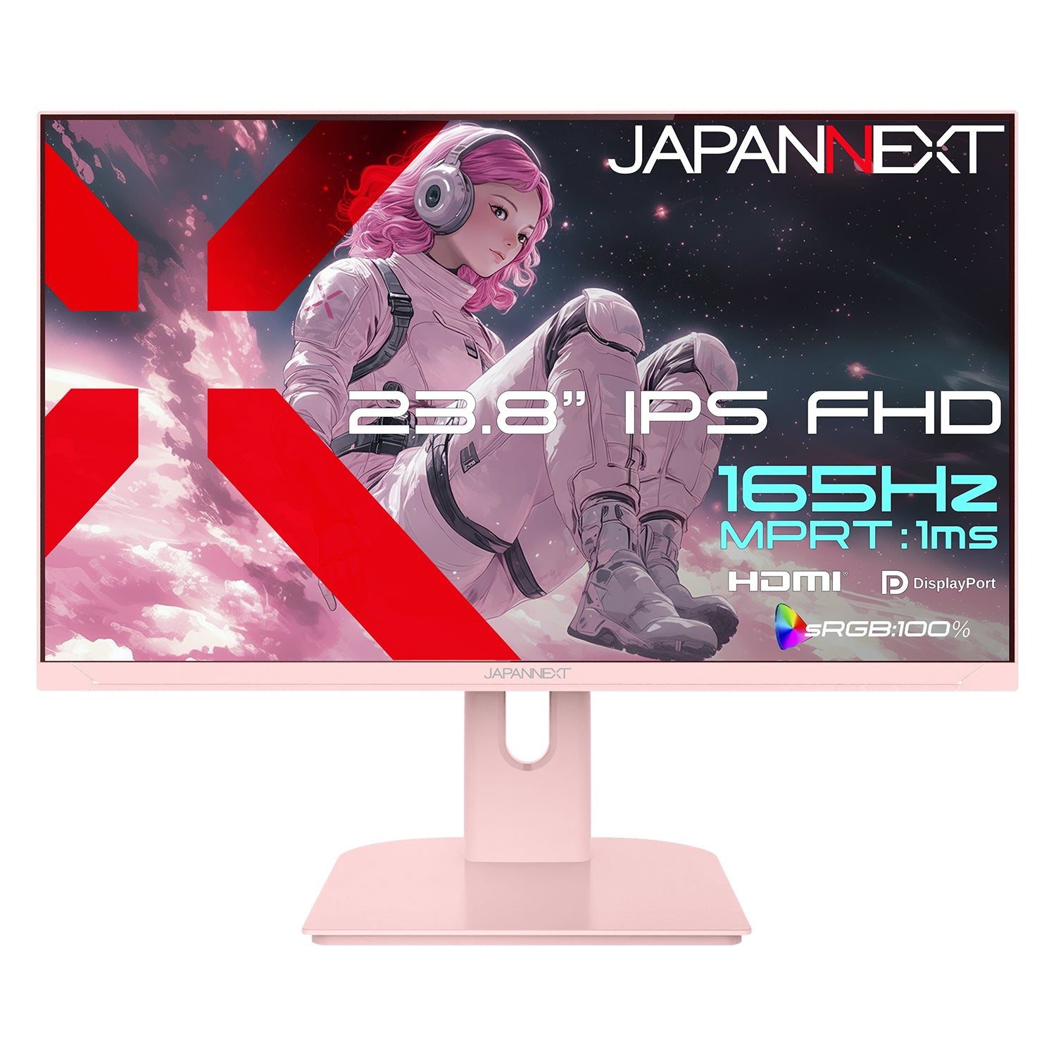 美品【165Hz/1ms 】23.8インチ ワイド ゲーミングモニター フルHD JAPANNEXT 23.8インチ IPSパネル搭載 165Hz/1ms(MPRT)対応 フルHD(1920