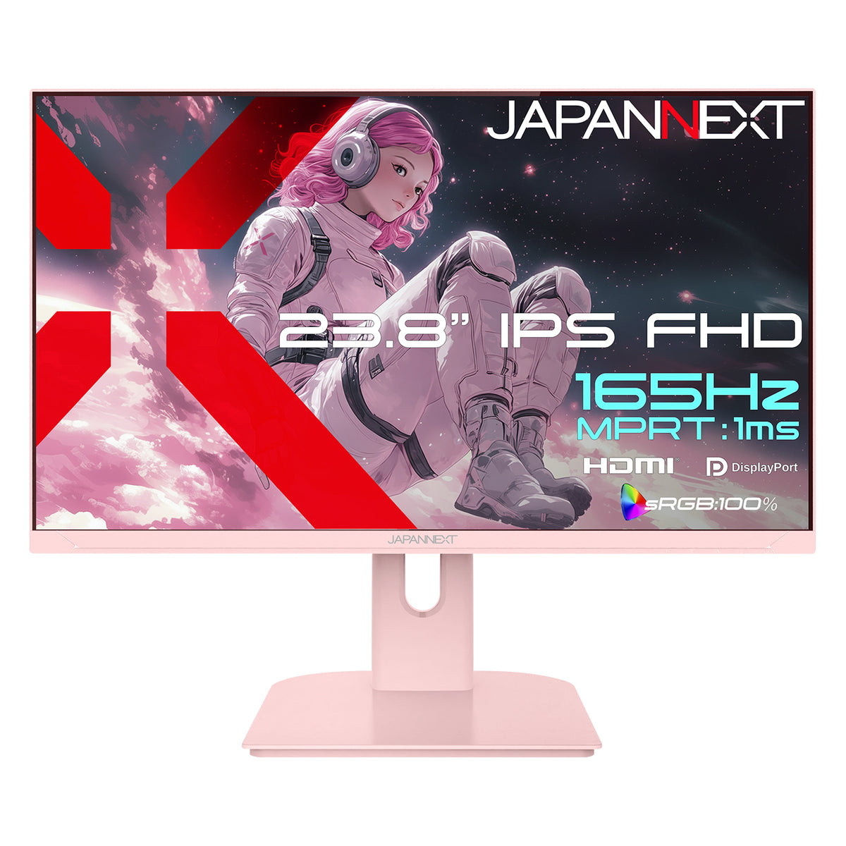 JAPANNEXT 23.8インチ IPSパネル搭載 165Hz/1ms(MPRT)対応 フルHD(1920 