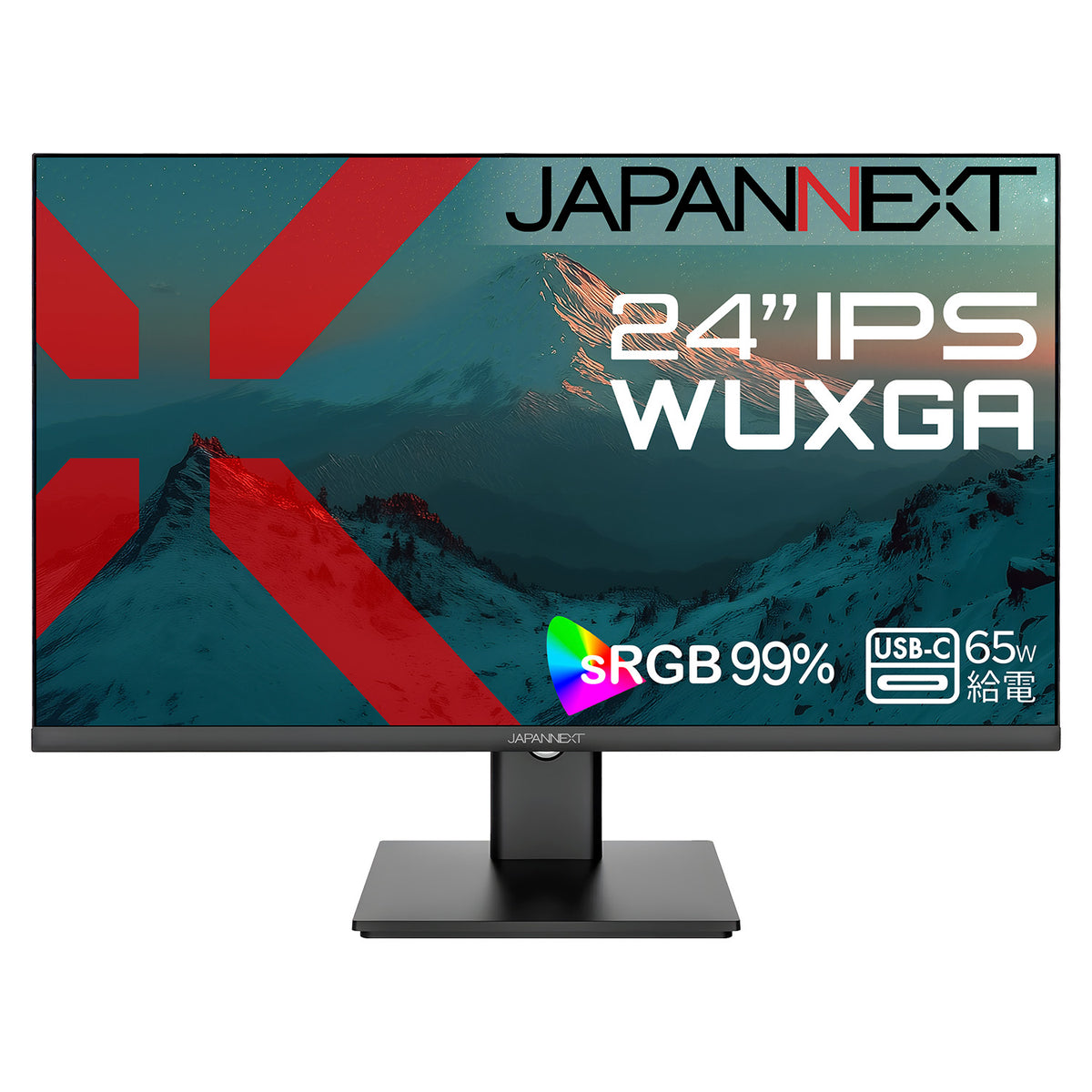 JAPANNEXT 24インチ IPSパネル搭載 WUXGA(1920x1200)解像度 液晶 