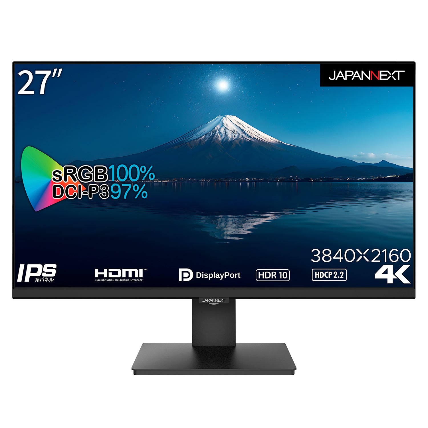 JAPANNEXT 4K モニター HDR対応 27ｲﾝﾁ JN-IPS2708UHDR HDMI DP sRGB100