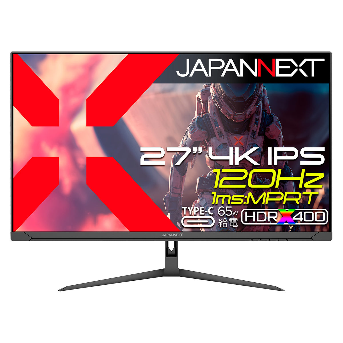 JAPANNEXT 27インチ IPSパネル搭載 120Hz/1ms(MPRT)対応 4K(3840x2160 