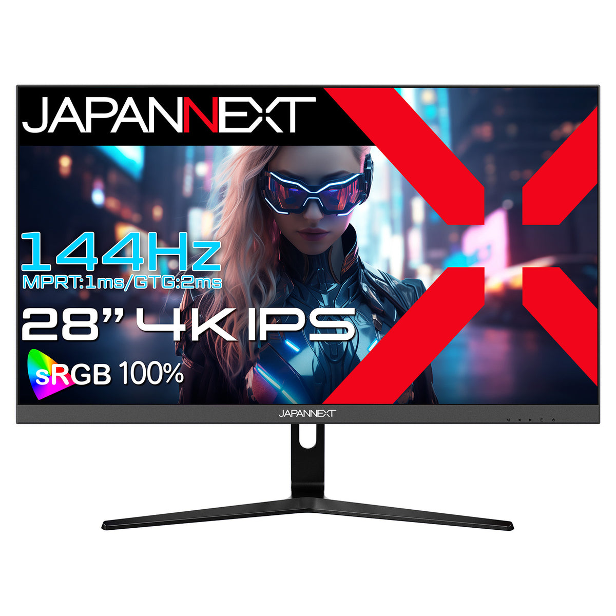 JAPANNEXT 28インチ IPSパネル搭載 144Hz/1ms(MPRT)対応 4K(3840x2160 