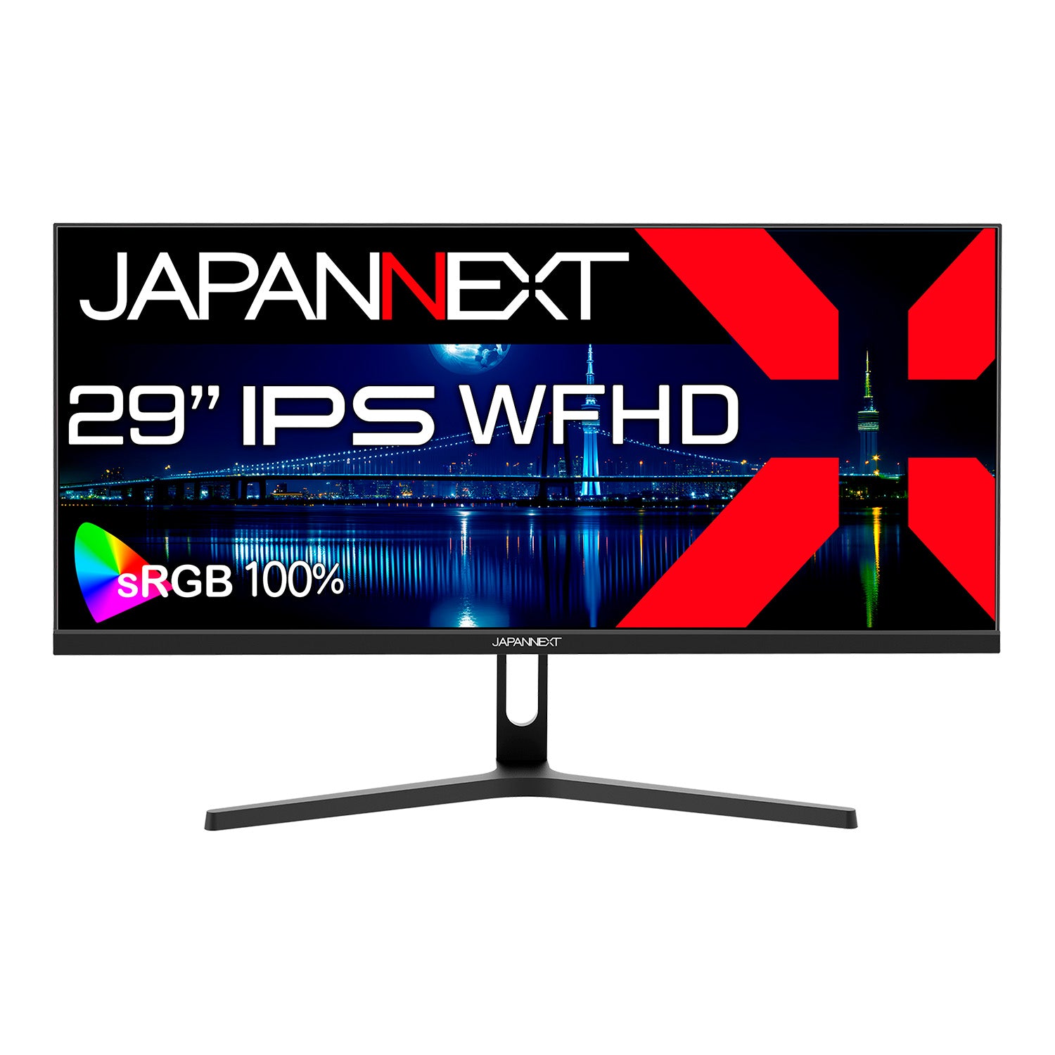 JAPANNEXT 29インチ IPSパネル搭載 ワイドフルHD(2560x1080)解像度 ウルトラワイド液晶モニター JN-IPS292WFHD  HDMI DP sRGB:100% アスペクト比21:9