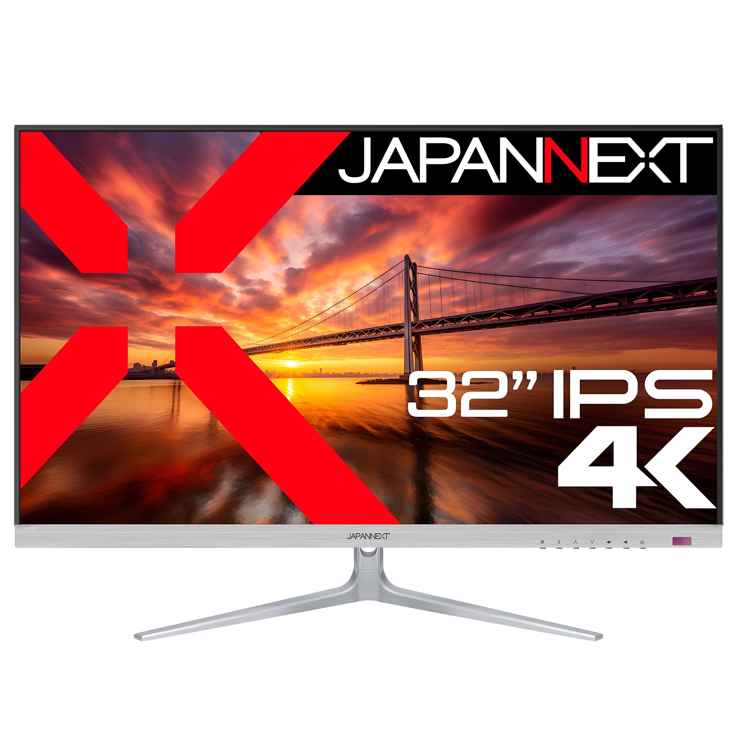 JAPANNEXT 32インチ IPSパネル搭載 4K(3840x2160)解像度 液晶モニター JN-IPS321UHD HDMI DP HDR  PBP/PIP機能搭載