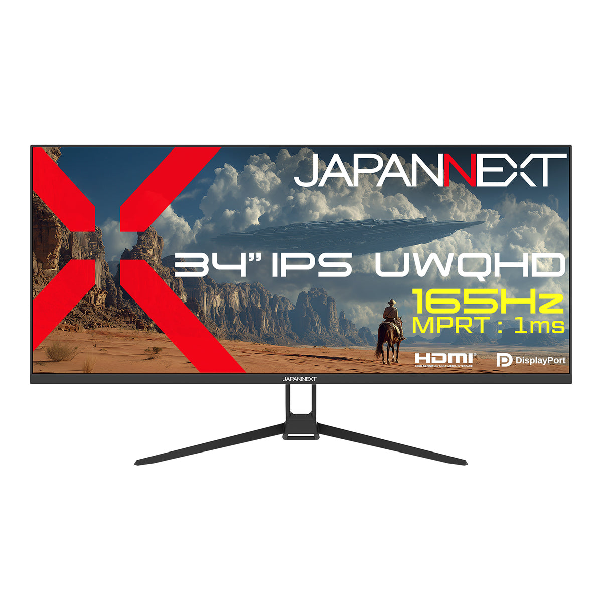 JAPANNEXT 34インチ IPSパネル搭載 165Hz/1ms(MPRT)対応 UWQHD(3440 