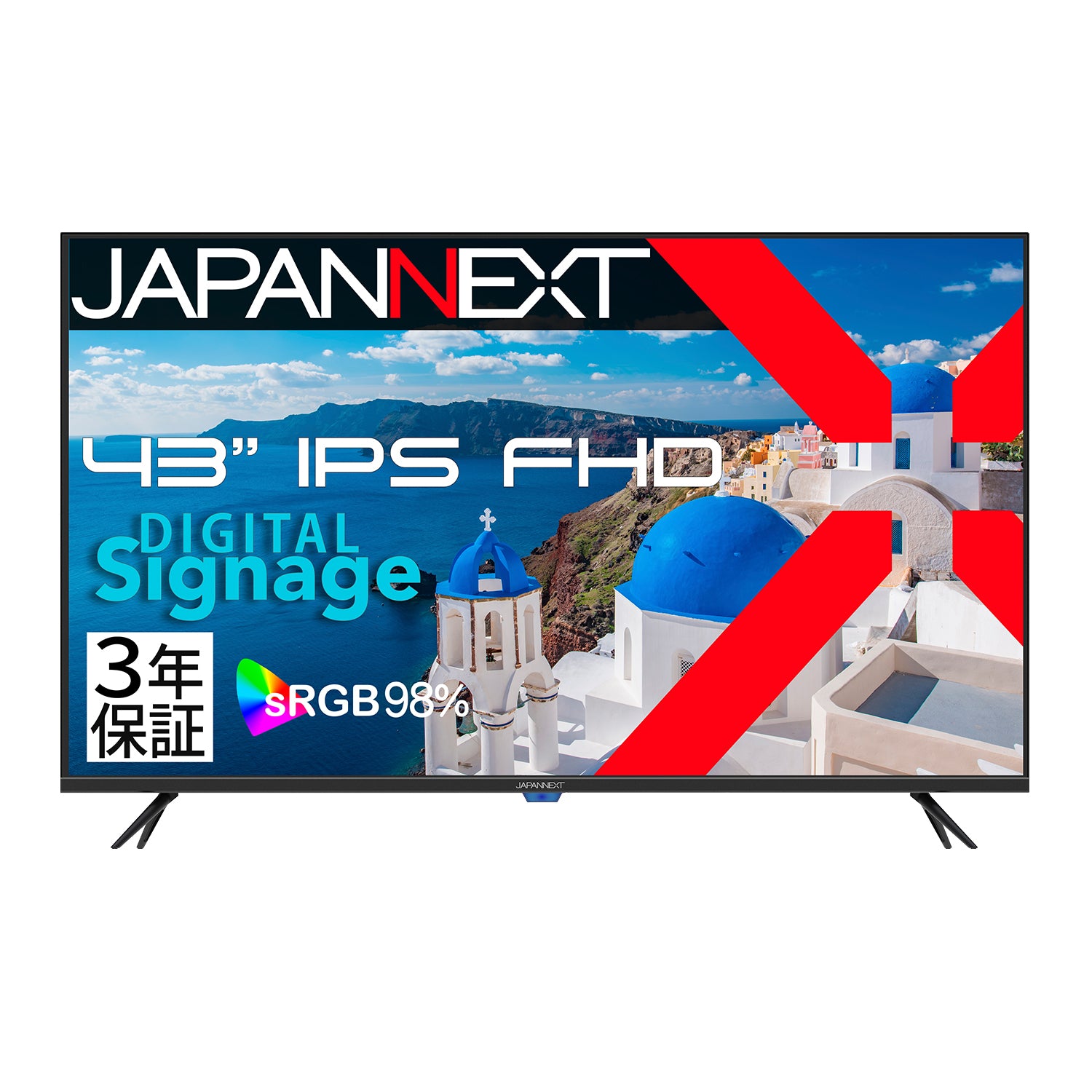 3年保証モデル】 JAPANNEXT 43インチ IPSパネル搭載 フルHD(1920x1080 