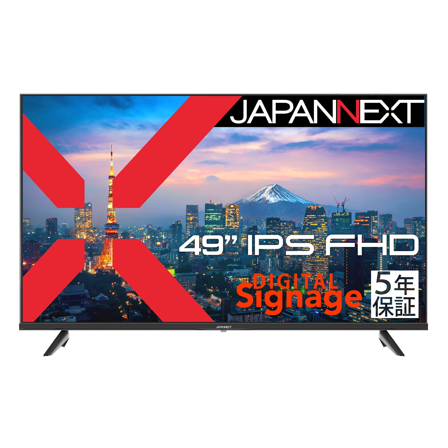 5年保証モデル】JAPANNEXT 49インチ IPSパネル搭載 フルHD(1920x1080 