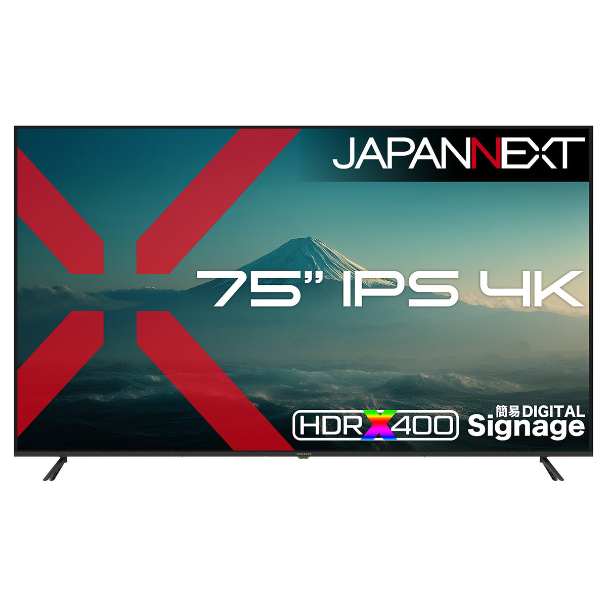 2年保証モデル】JAPANNEXT 75インチ IPSパネル搭載 4K(3840×2160 