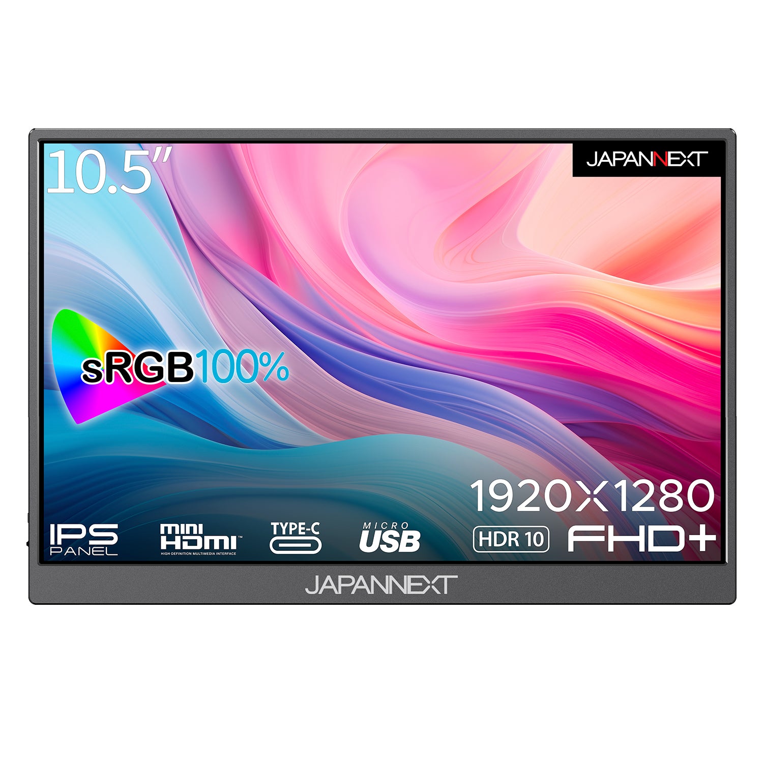 JAPANNEXT 10.5インチ IPSパネル フルHD+(1920x1280)解像度 モバイル