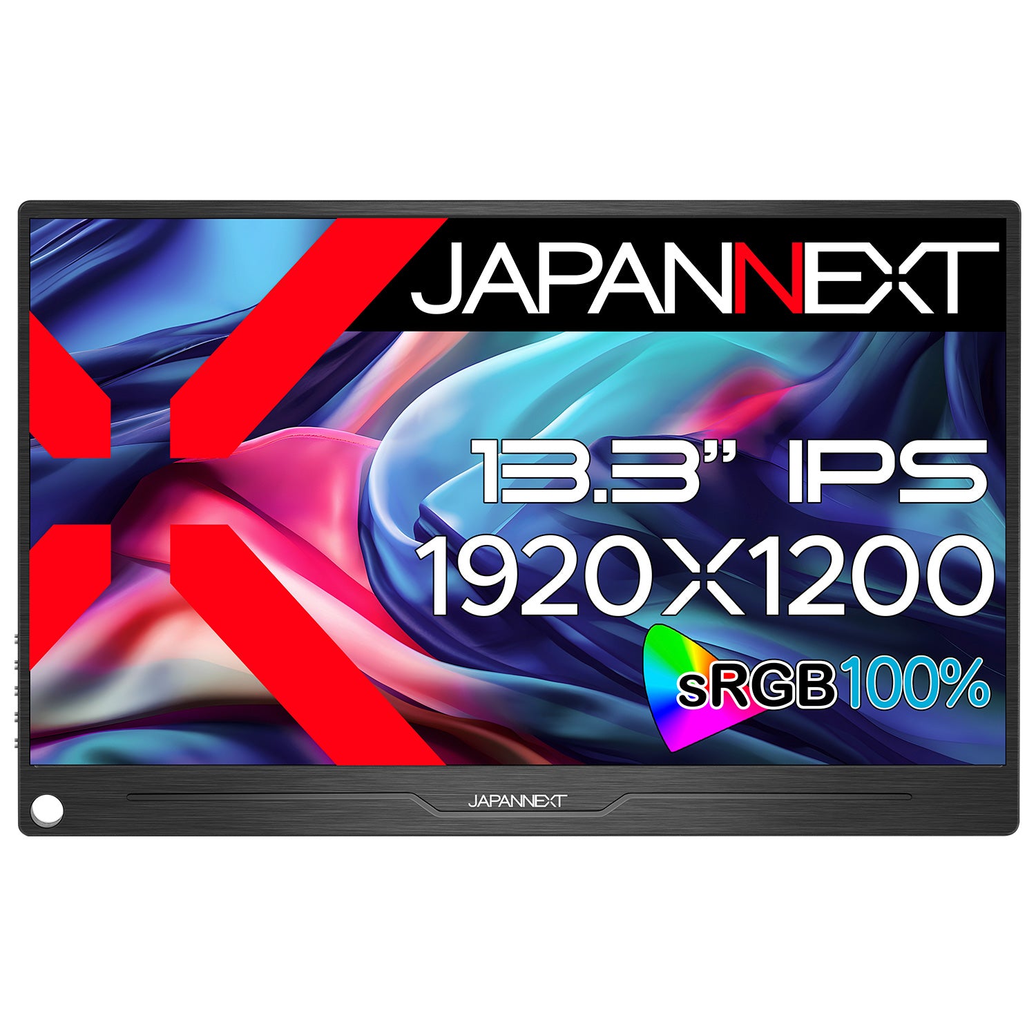 JAPANNEXT 13.3インチ IPSパネル搭載 WUXGA(1920x1200)解像度 モバイルモニター JN-MD-IPS133WUXGAR  HDMI miniDisplayPort USB Type-C microUSB sRGB:100% スマートケース付き