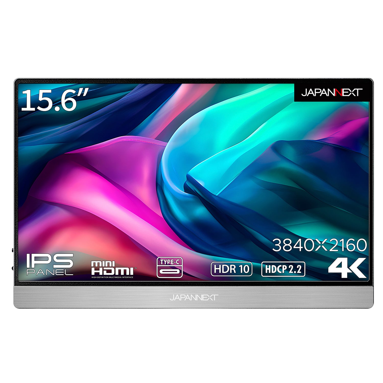 JAPANNEXT 15.6インチIPSパネル 4K(3840x2160)解像度 モバイルモニター JN-MD-IPS1561UHDR USB  Type-C miniHDMI