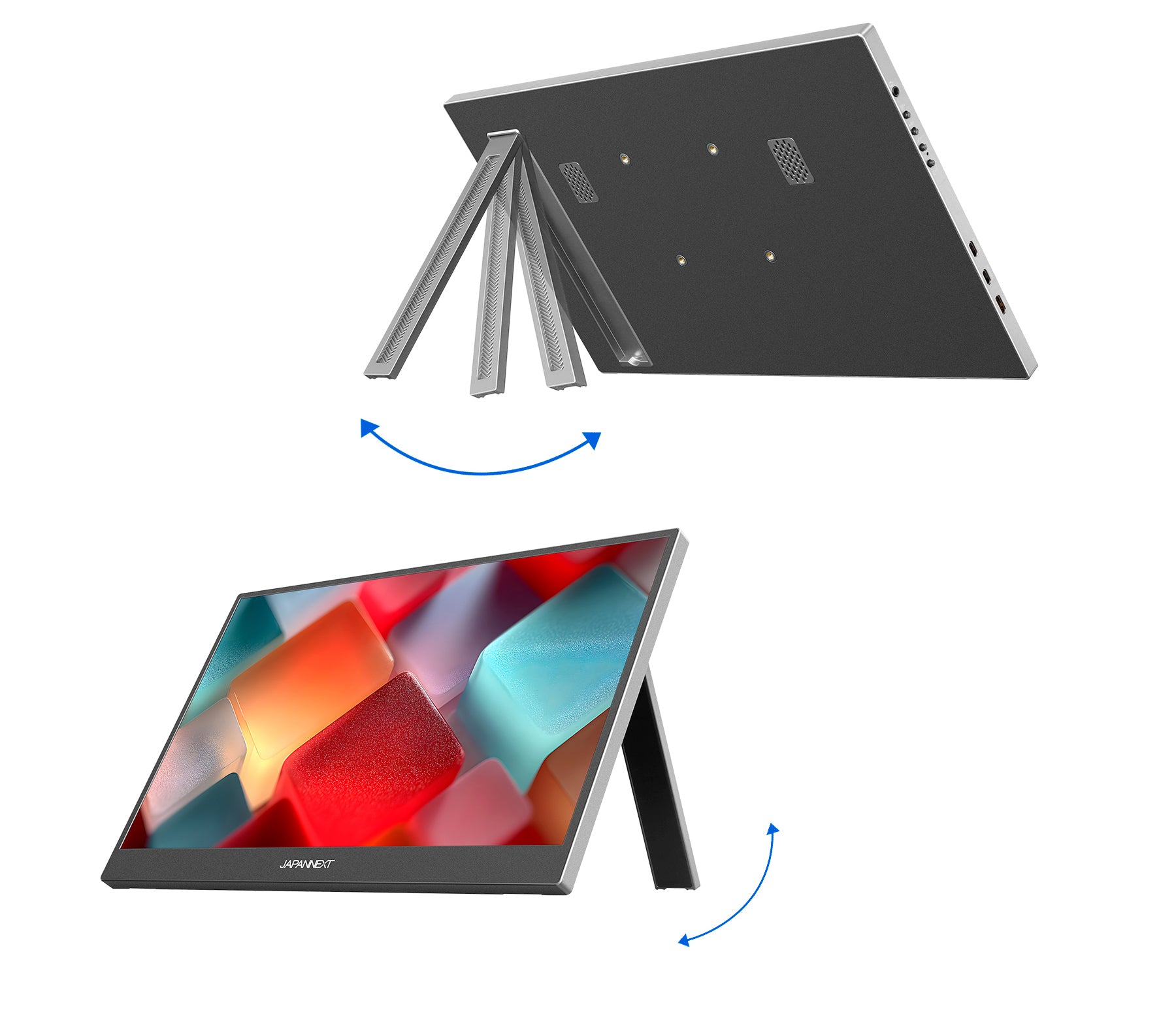 自立式キックスタンド装備