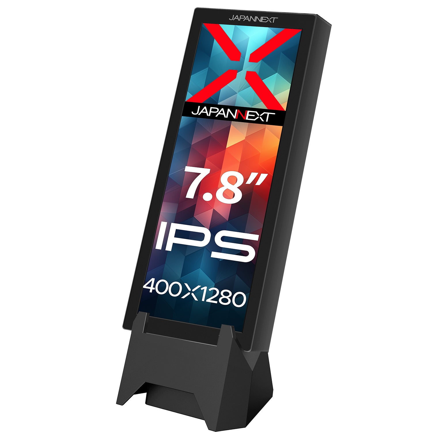 JAPANNEXT 7.8インチ IPSパネル搭載 400x1280解像度 小型縦型モバイル 