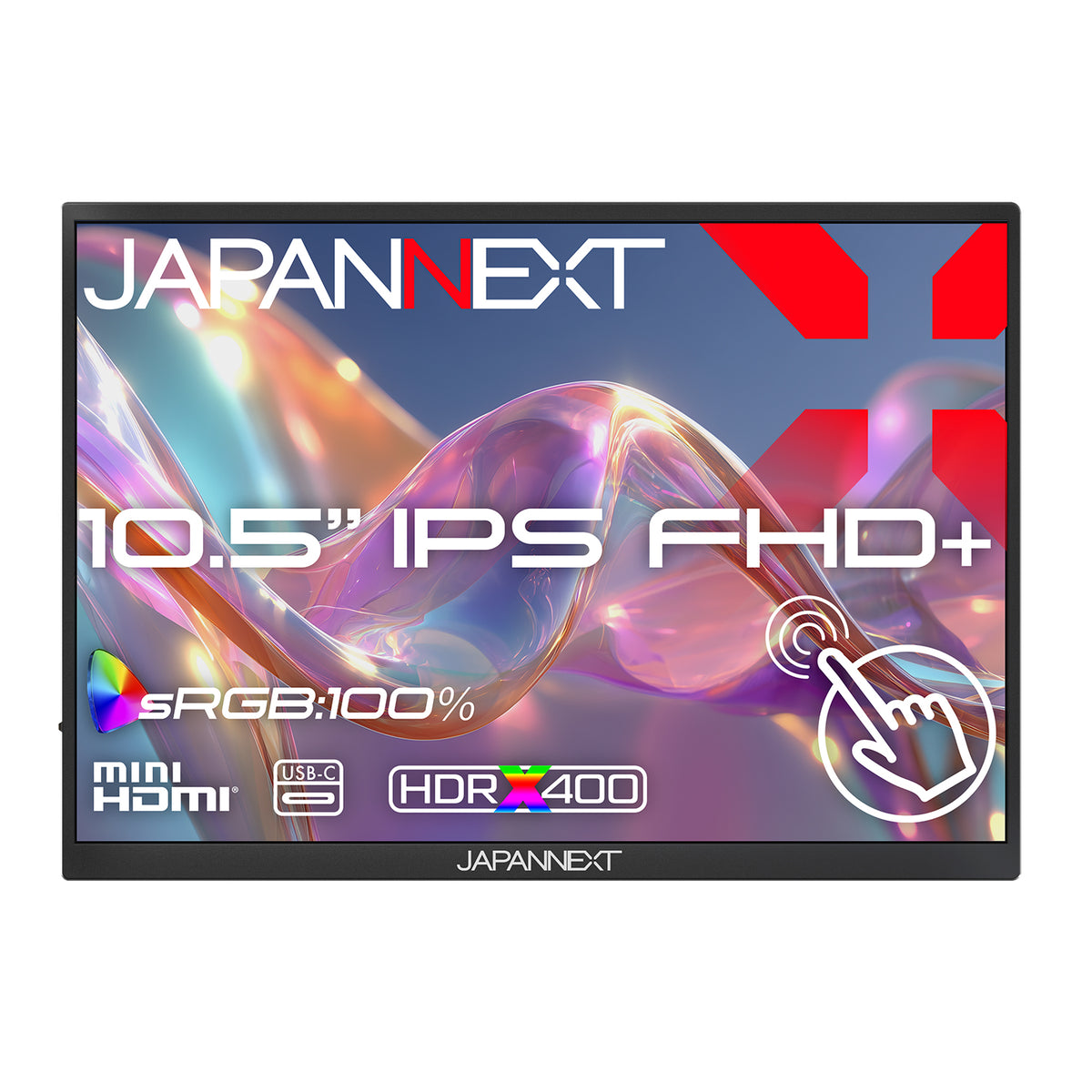 JAPANNEXT 10.5インチ IPSパネル搭載 5点マルチタッチ対応 フルHD+( 