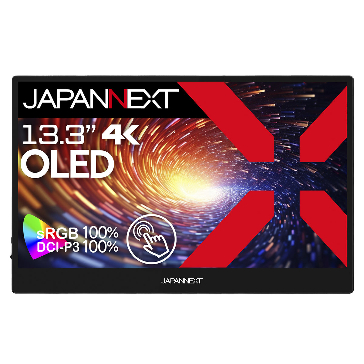 JAPANNEXT 13.3インチ 有機EL(OLED)パネル搭載 10点マルチタッチ対応 