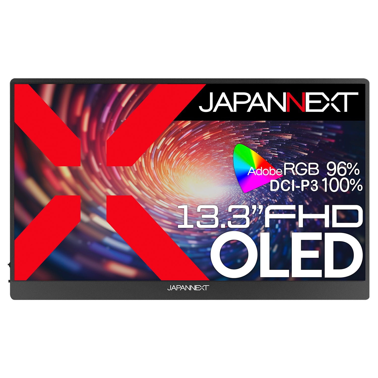 JAPANNEXT 13.3インチ 有機EL(OLED)パネル搭載 フルHD(1920x1080 