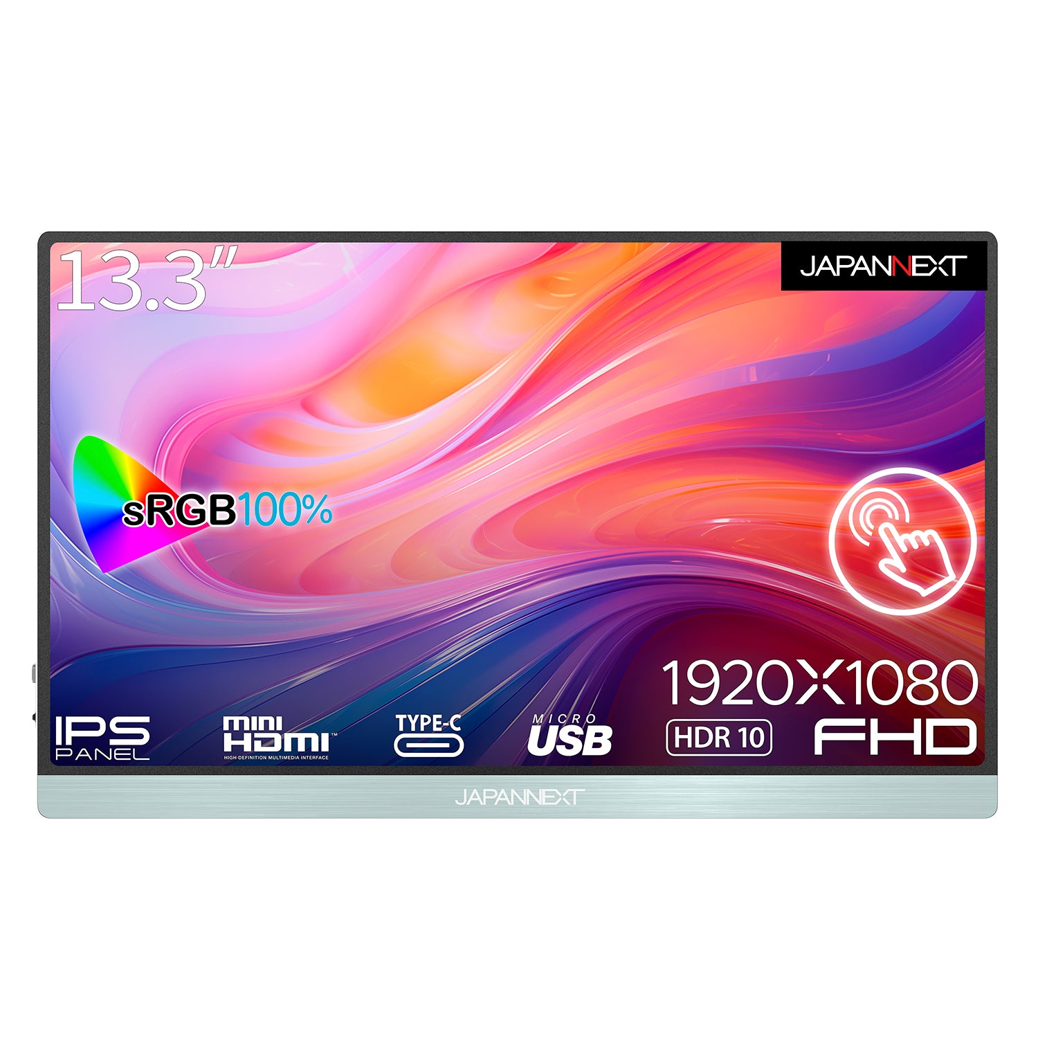 JAPANNEXT 13.3インチ タッチパネル搭載 フルHD(1920x1080) モバイル  