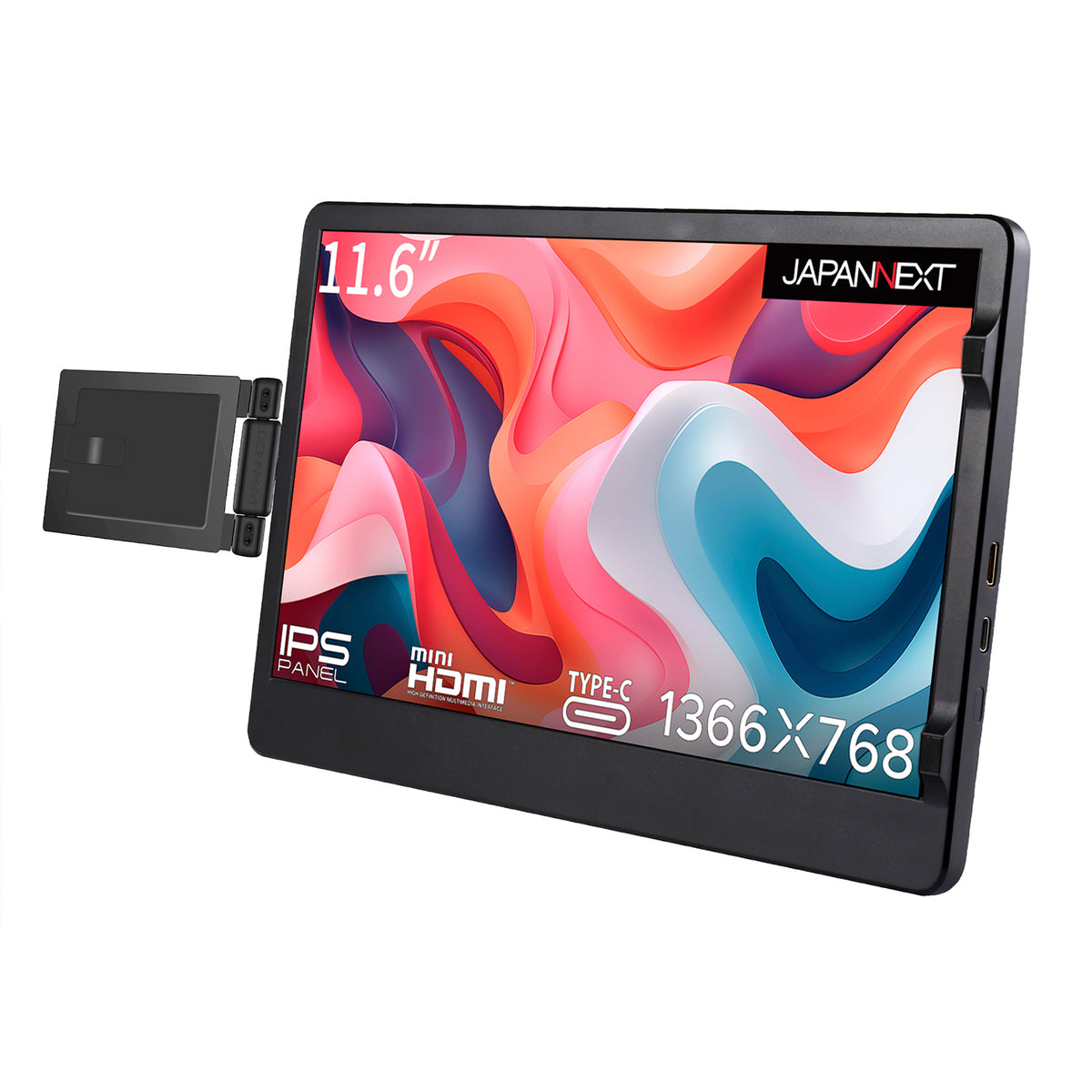 JAPANNEXT JN-MDO-IPS116 11.6インチ 1366x768解像度 ノートPC装着型 
