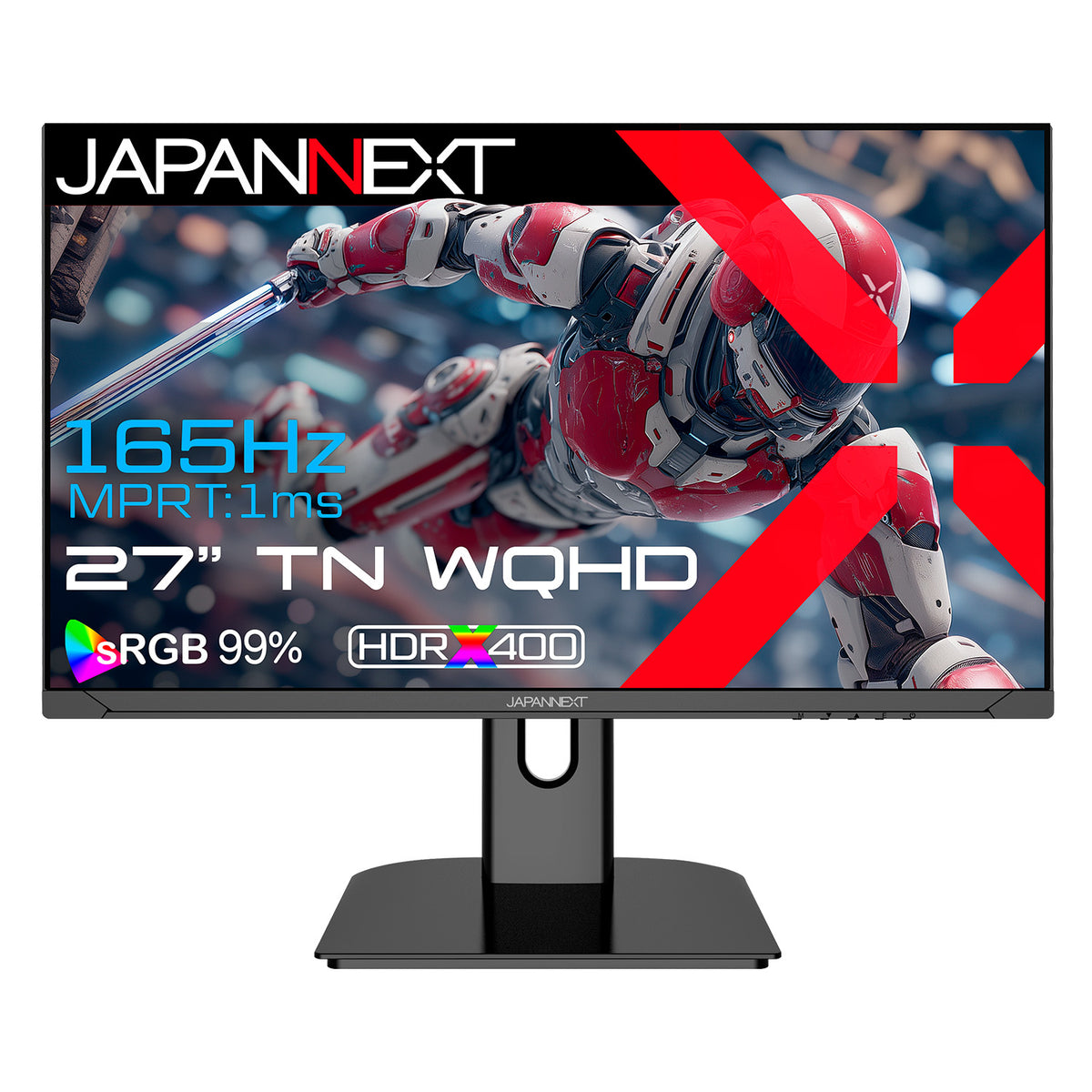 JAPANNEXT 27インチ TNパネル搭載 165Hz/1ms(MPRT)対応 WQHD(2560x1440 