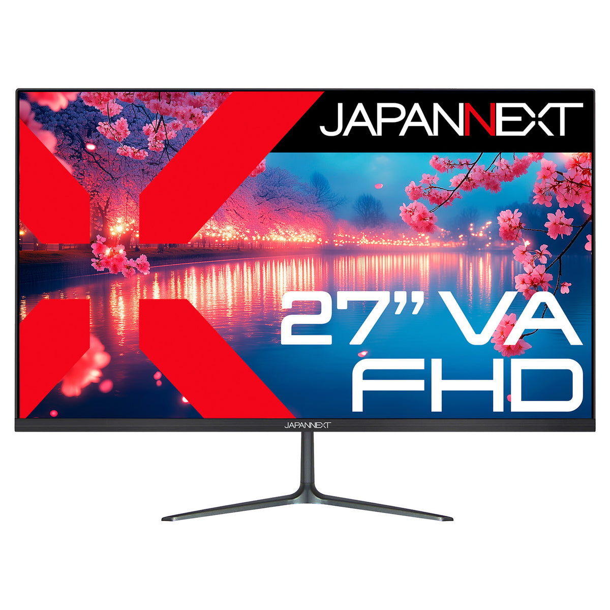 JAPANNEXT 27インチ VAパネル搭載 フルHD(1920x1080)解像度 液晶 