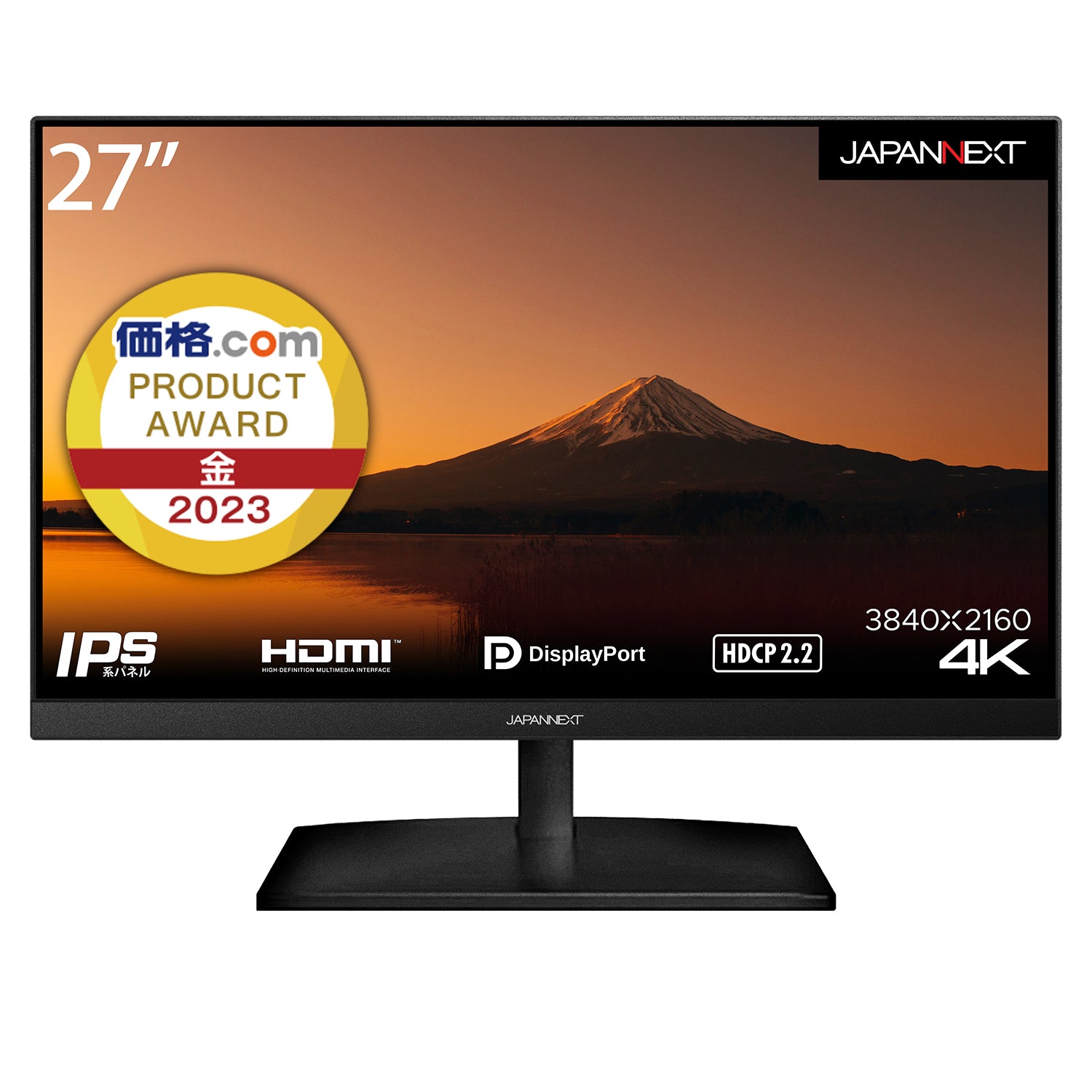 JAPANNEXT IPS液晶 4K(3840 x 2160)対応 27ｲﾝﾁ JN-V27UHD-IPS-D HDMI