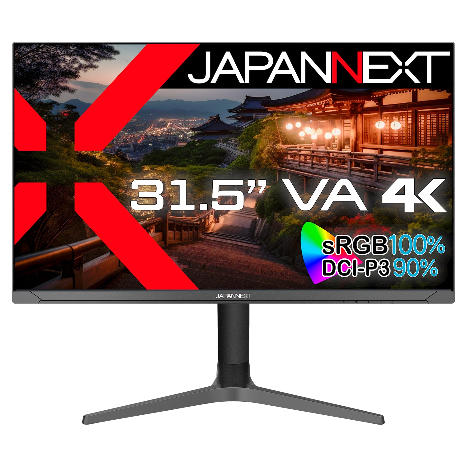 Amazon.co.jp限定】JAPANNEXT 31.5インチ VAパネル搭載 4K(3840x2160)解像度 液晶モニター JN-V3150UR-HSP  HDMI DP HDR sRGB:100% DCI-P3:90% PBP/PIP機能 高さ調整 ピボット機能搭載