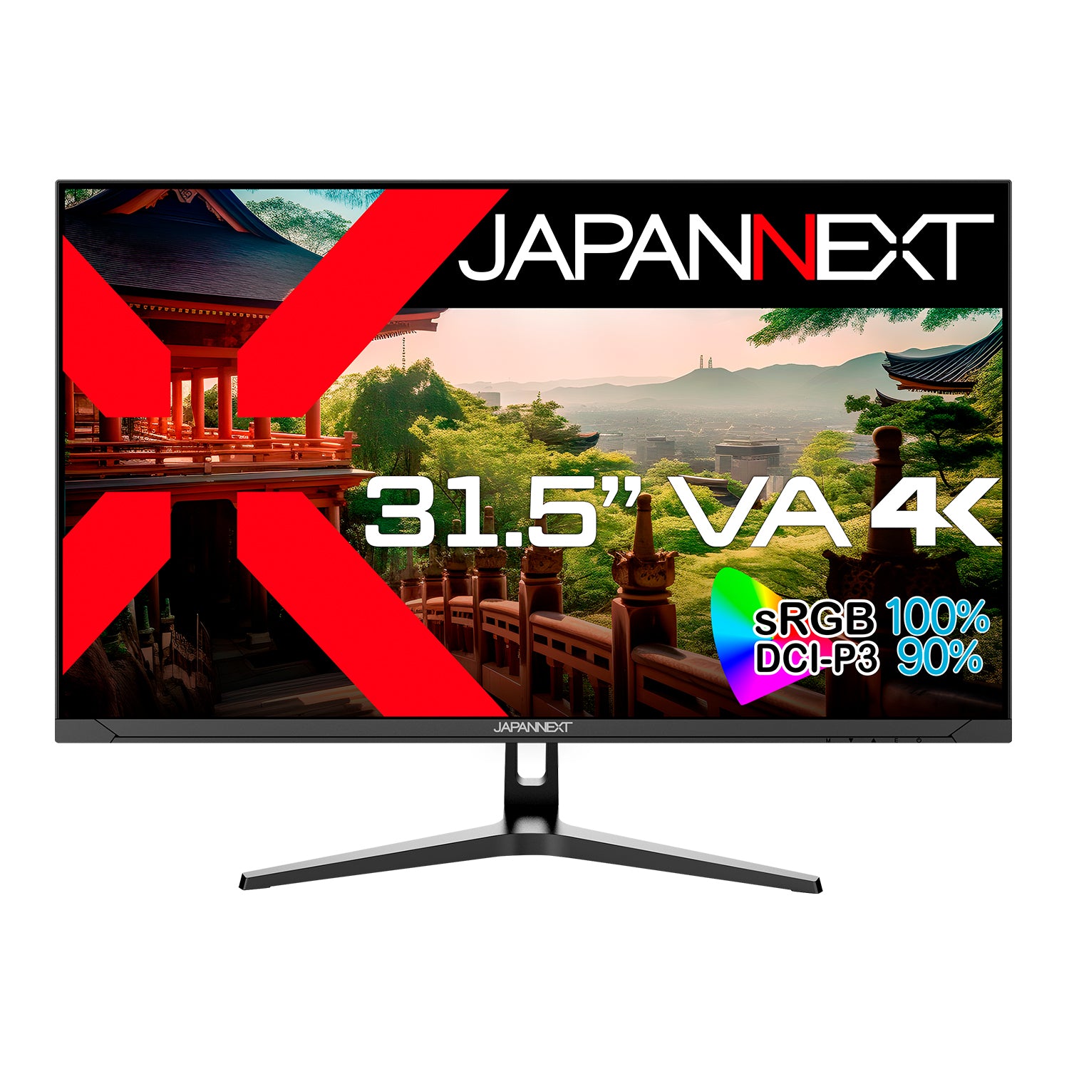 JAPANNEXT 31.5インチ VAパネル搭載 4K(3840x2160)解像度 液晶モニター 