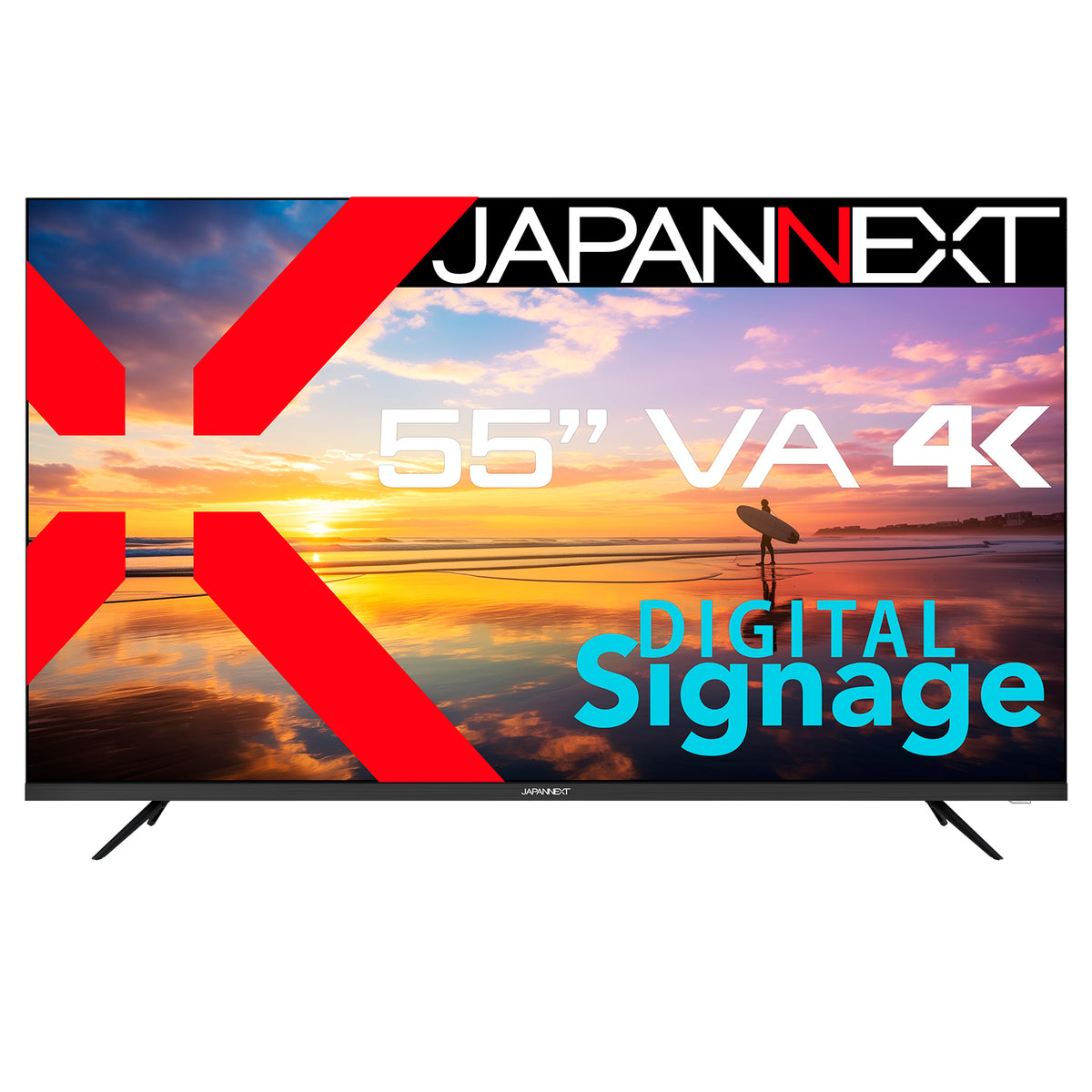 JAPANNEXT 55インチ VAパネル搭載 4K(3840x2160)解像度 大型液晶 