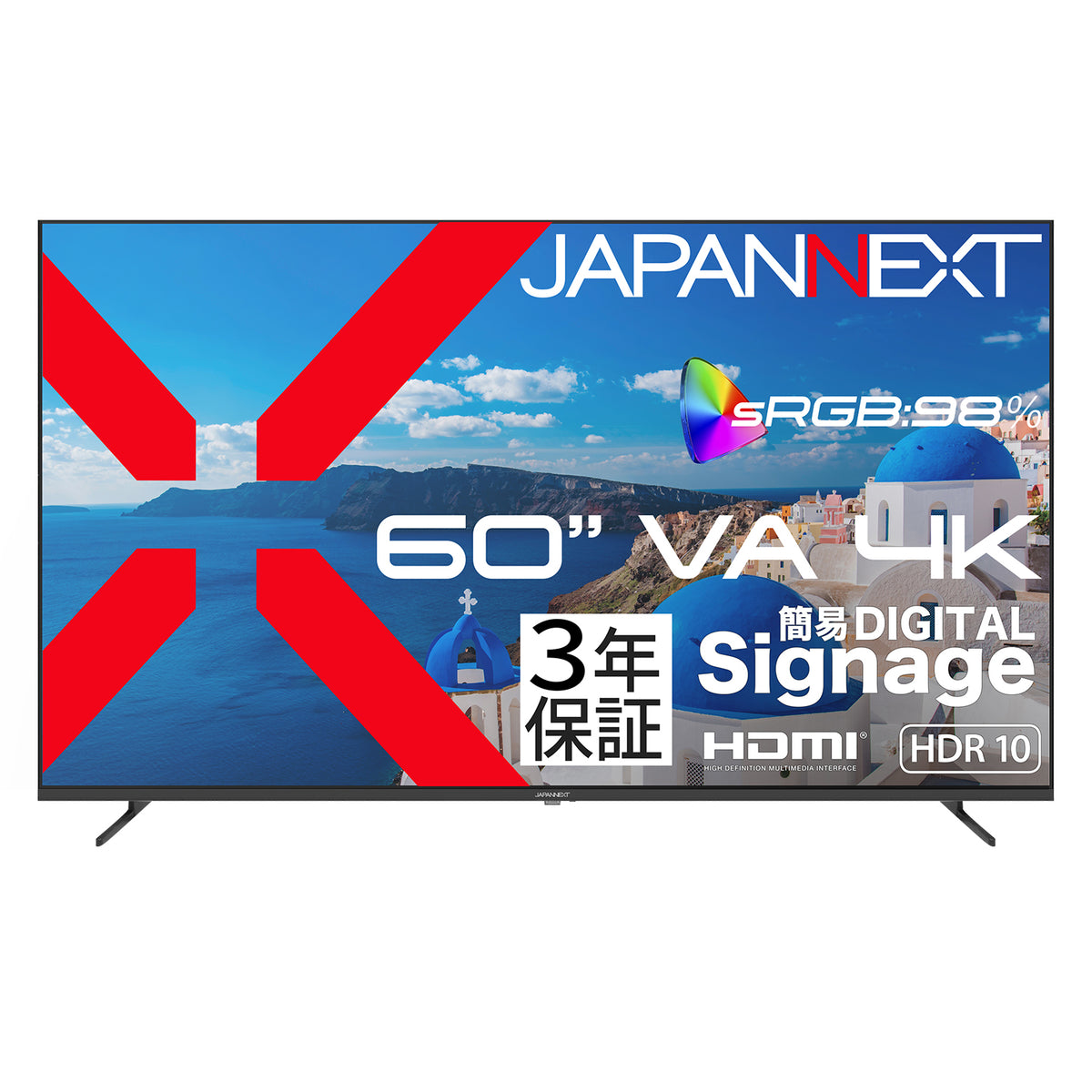 3年保証モデル】 JAPANNEXT 60インチ VAパネル搭載 4K(3840×2160 