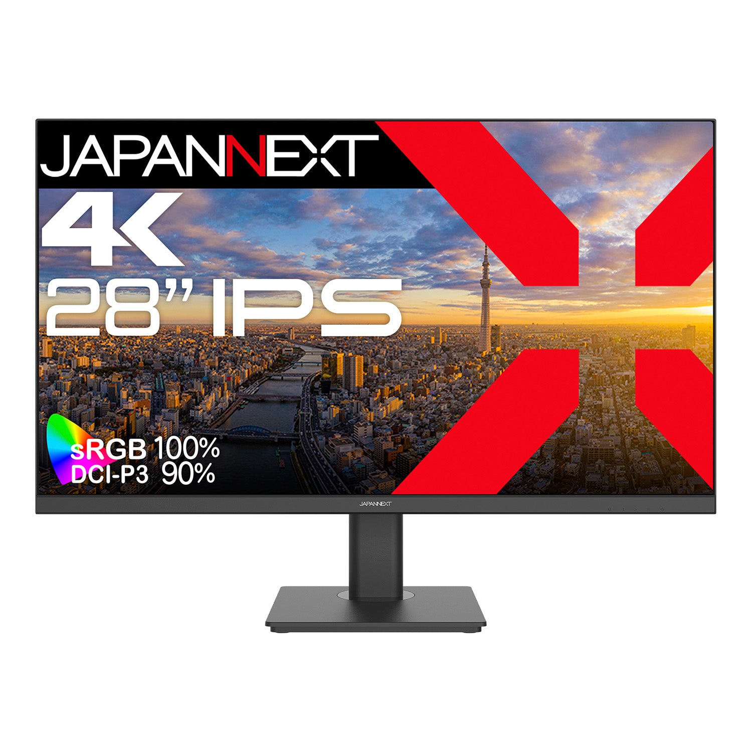 Amazon.co.jp限定】JAPANNEXT 28インチ IPSパネル搭載 4K(3840x2160)解像度 液晶モニター JN-i283U  HDMI DP HDR sRGB:100% DCI-P3:90%