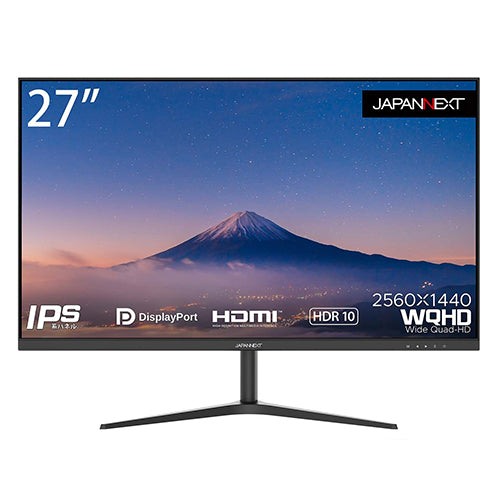 【限定SALE2024】JAPANNEXT JN-IPS27WQHDR27型ワイドWQHD75Hzモニタ ディスプレイ・モニター