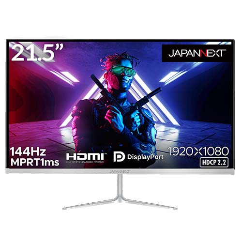 JAPANNEXT 21.5型フルHDパネル搭載144Hz対応ゲーミングモニター JN