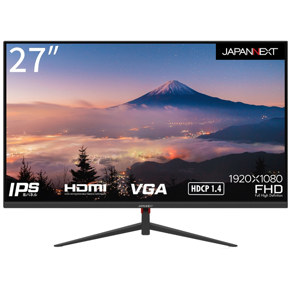 JAPANNEXT 27インチIPSパネル搭載 フルHD液晶モニター JN-IPS270FLFHD 