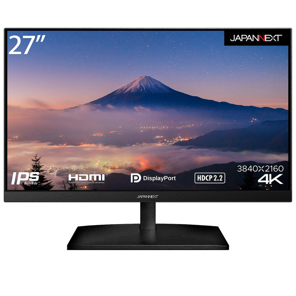 JAPANNEXT IPS液晶 4K対応 27インチ JN-V27UHD-