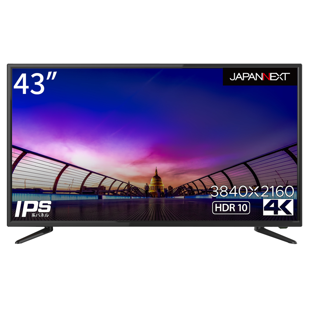 JAPANNEXT IPSパネル43インチ4Kモニタ BLACK 美品