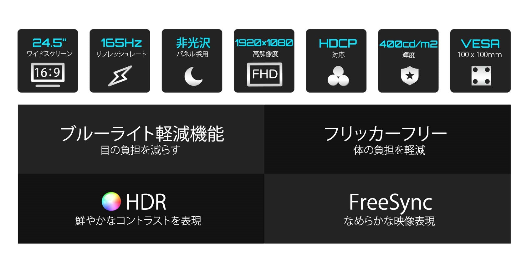【生産完了】JN-IPS245FHDR165