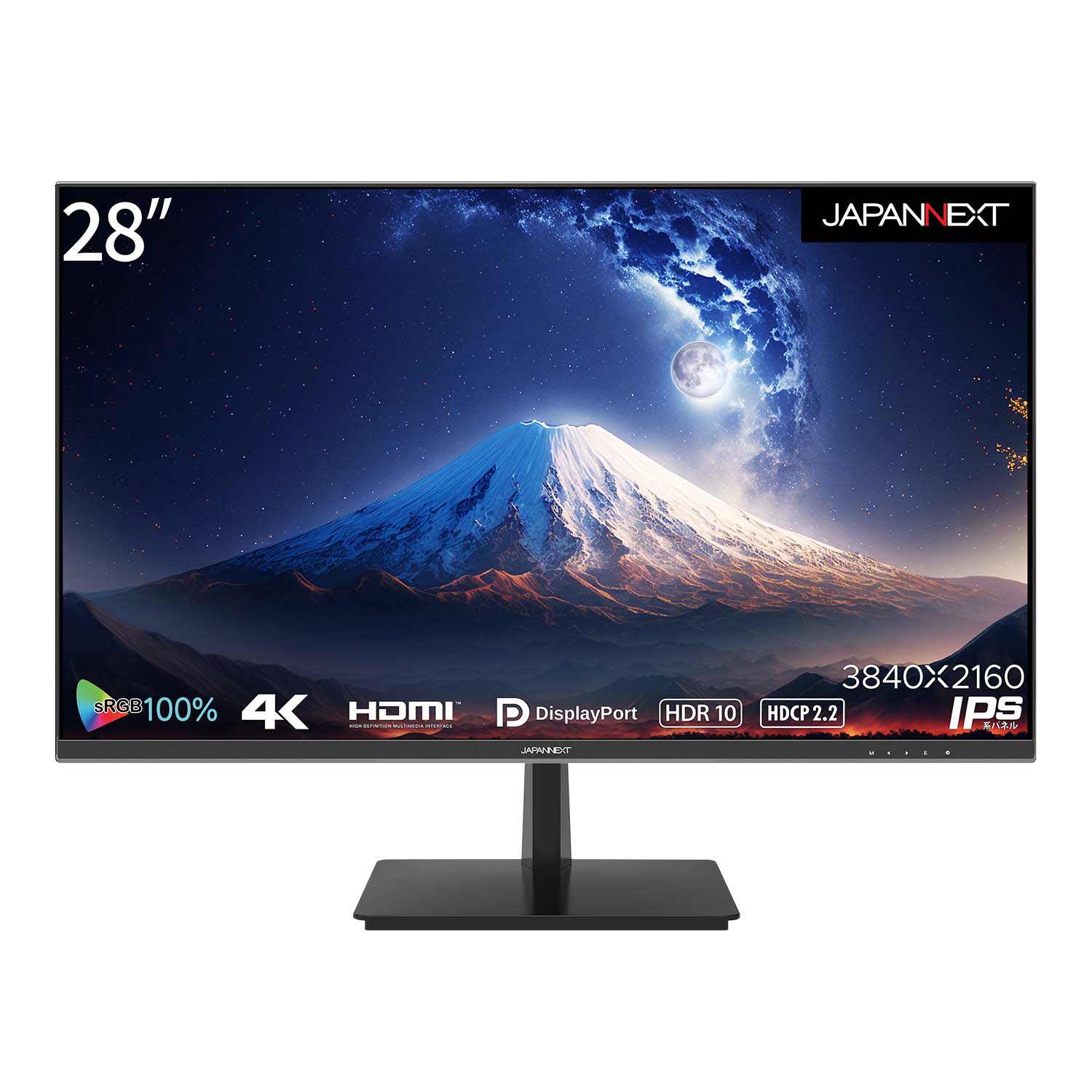 JAPANNEXT 28インチ IPSパネル 4K(3840x2160)液晶モニター HDR対応 JN-IPS2802UHDR HDMI DP  sRGB100% PIP/PBP対応