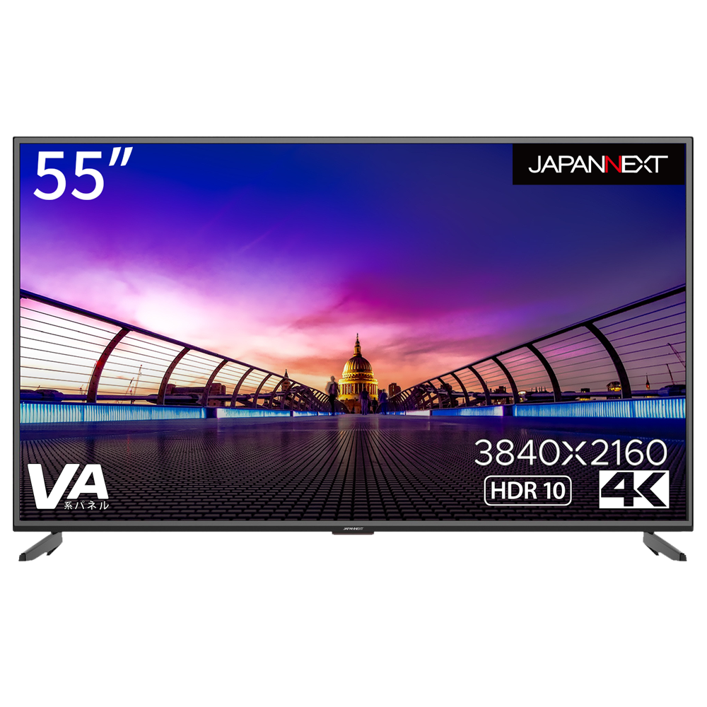JAPANNEXT 55インチ 大型4Kモニター JN-V5500UHDR-N 非光沢モデル HDMI 