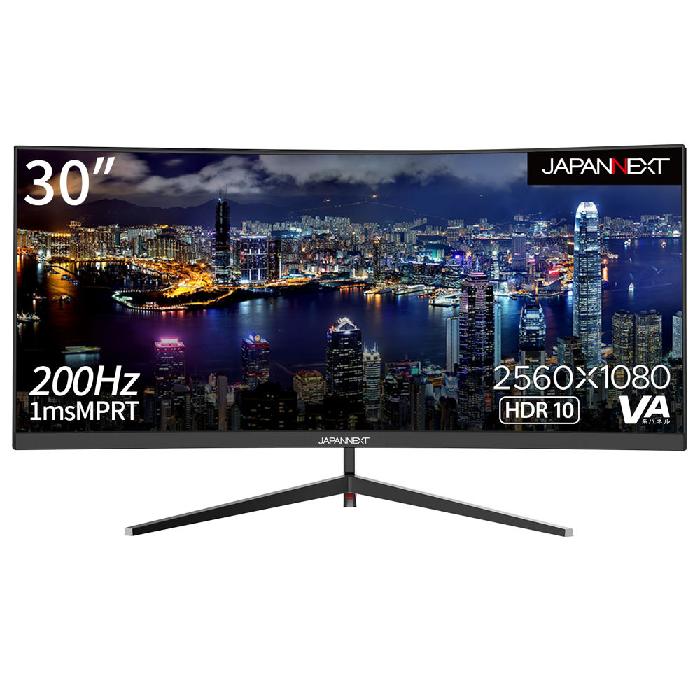 JAPANNEXT 30型 ウルトラワイド WFHD曲面ゲーミングモニター 200Hz対応 JAPANNEXT 30型 ウルトラワイド WFHD曲面ゲーミングモニター 200Hz対応