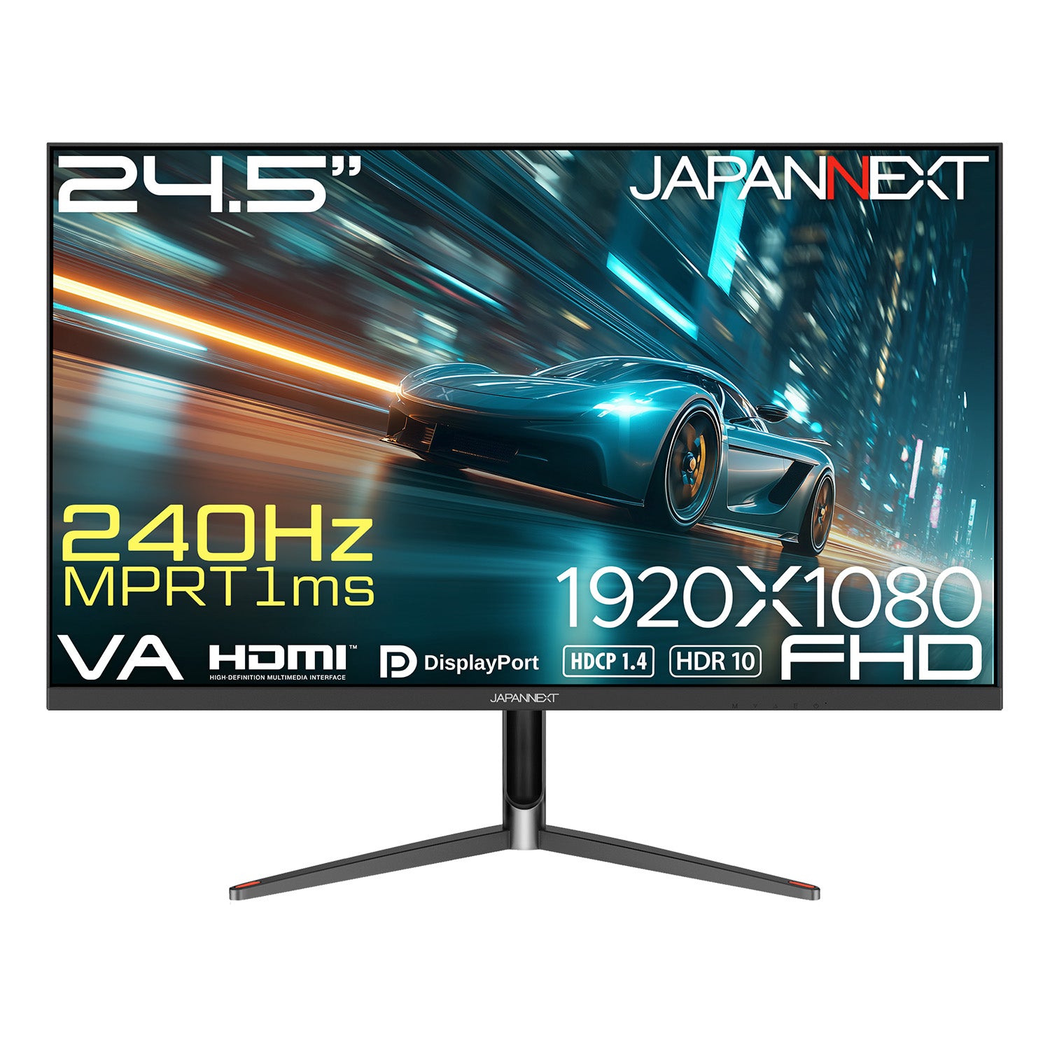 ECサイト限定】JAPANNEXT 24.5インチ VAパネル搭載 240Hz/1ms(MPRT