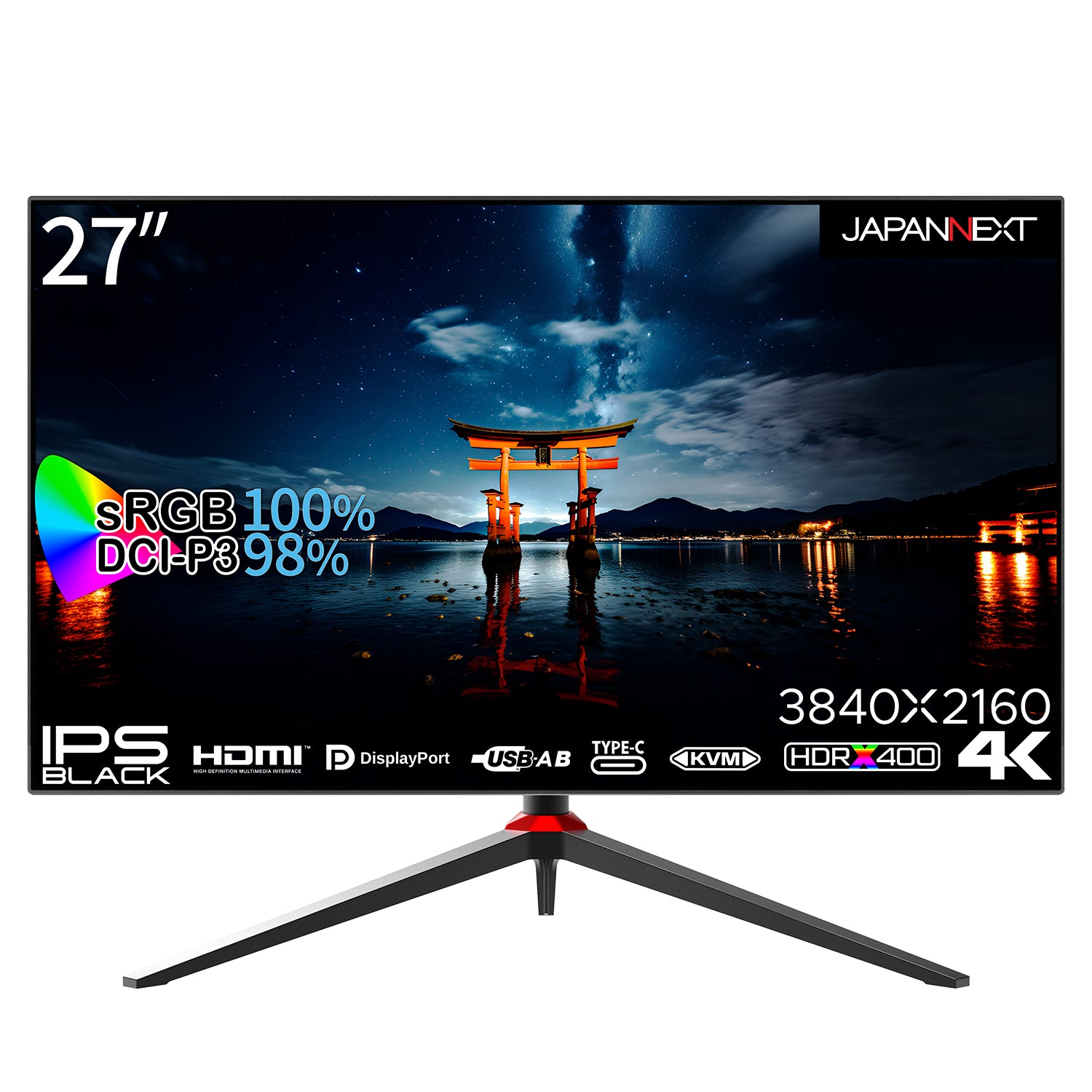 JAPANNEXT JN-27IPSB4FLUHDR-HSP 27インチ IPS BLACK 4K 