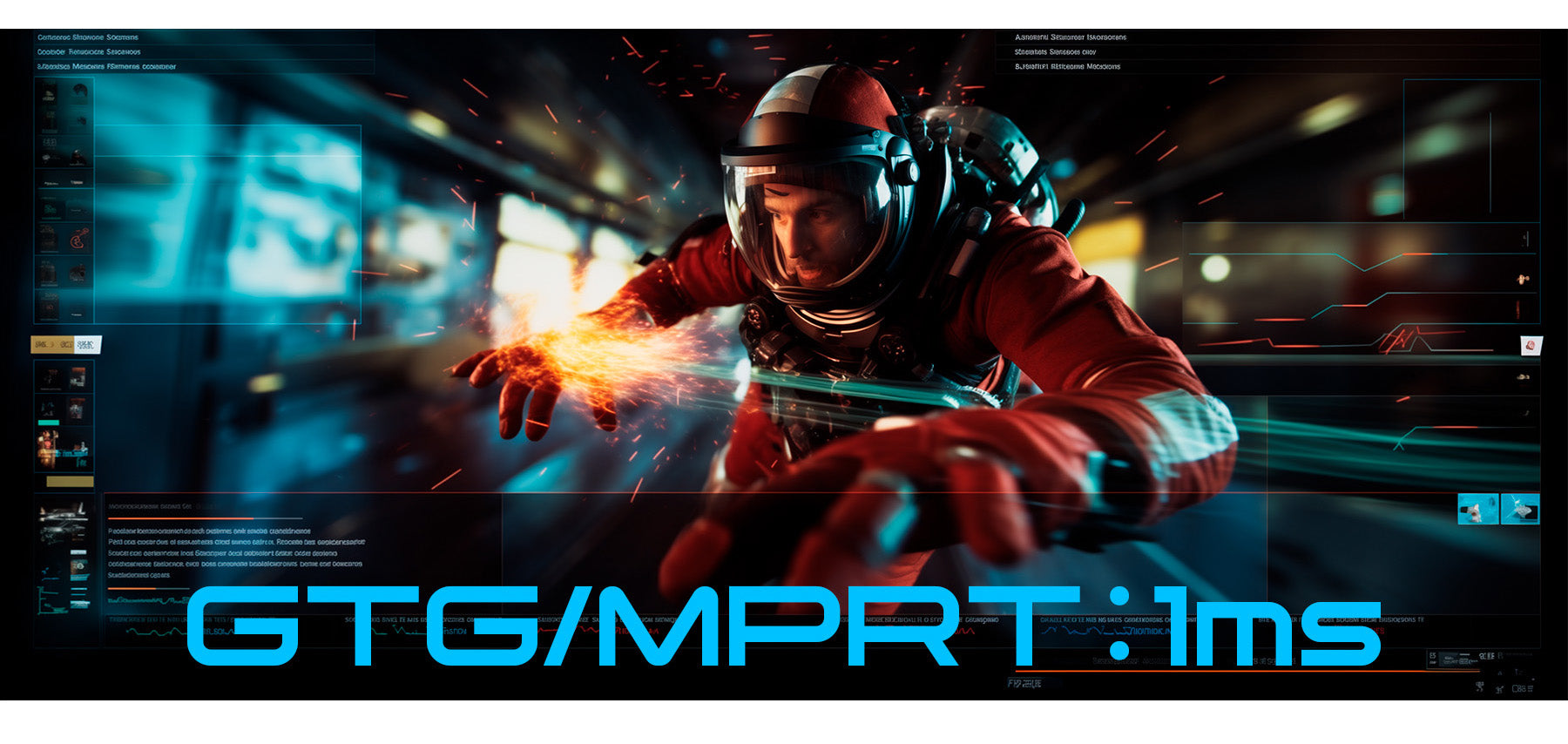 応答速度GTG/MPRT：1ms